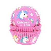 Capsules pour cupcakes de licorne - House of Marie - 50 unités