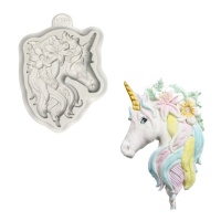 Moule en silicone en forme de licorne de 14 x 10 cm - Moule Katy Sue