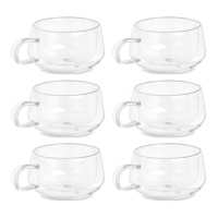 Tasse de 280 ml en borosilicate pour thé - 6 unités