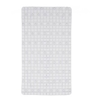 Tapis de douche antidérapant de 67,7 x 38,5 cm à carreaux transparents