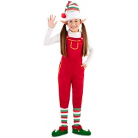 Costume d'elfe joyeux pour fille