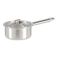 Casserole de 18 cm en aluminium avec couvercle