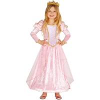 Costume de princesse de conte de fées rose pour fille