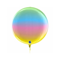 Ballon orbz arc-en-ciel de 38 cm - Grabo