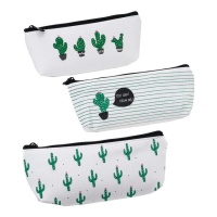 Trousse de cactus avec fermeture éclair 20 x 8 cm - 1 unité