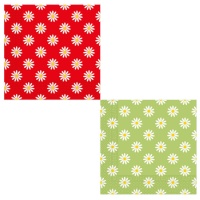 Serviettes de marguerites colorées de 16,5 x 16,5 cm - 20 unités