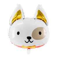 Ballon tête de chien de 45 x 50 cm - PartyDeco