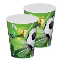 Gobelets de football GOAL de 270 ml - 8 unités