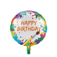 Ballon rond de Peinture de Couleurs de 45 cm - Creative Converting