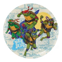 Assiettes Tortues Ninja de 18 cm - 8 unités