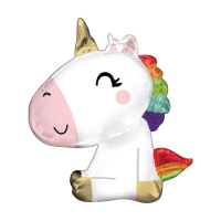 Ballon de licorne assise de 68 x 73 cm - Anagram