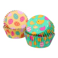 Capsules pour cupcakes de poussins de Pâques - PME - 60 unités