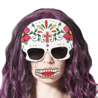 Lunettes avec masque de Catrina et bouche