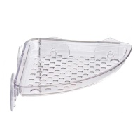 Étagère de douche d'angle avec ventouse de 25,2 x 18,3 x 3 cm