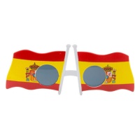 Lunettes avec le drapeau de l'Espagne