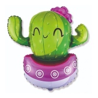 Ballon en forme de cactus de 91 x 89 cm - Conver Party