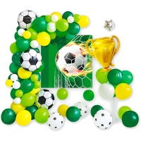 Kit de ballons et panneau Football Champion - 50 pièces