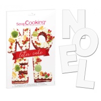 Pochoirs pour créer le mot Noël - Scrapcooking - 4 pièces