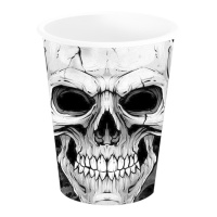 Verres tête de mort de 240 ml - 6 unités