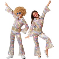 Déguisement style disco multicolore pour enfant