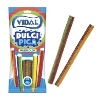 Réglisse multicolore avec piquant de saveurs - Dulcipica Vidal - 90 gr