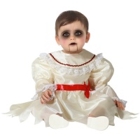 Costume de poupée diabolique avec robe longue pour bébé