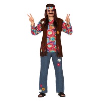 Costume de hippie coloré pour homme