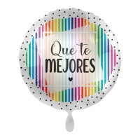 Ballon De Bon Rétablissement Multicolore de 43 cm - Premioloon