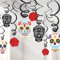 Pendentifs décoratifs pour le Dia de los Muertos - 30 unités