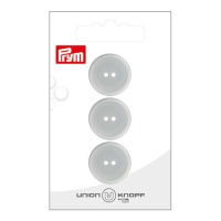 Boutons gris de 2 cm avec deux trous - Prym - 3 unités