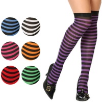 Chaussettes rayées multicolores - 1 paire