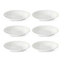 Assiette creuse opale de 21,5 cm - 6 unités