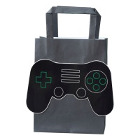 Sac cadeau de jeu vidéo noir - 5 unités