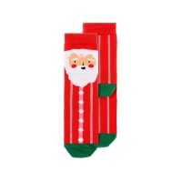 Chaussettes de Noël pour enfants avec le Père Noël - 1 paire