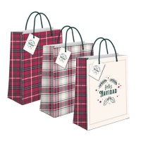 Sac cadeau de 14 x 11,5 x 6,7 cm de Classic Christmas - 1 unité