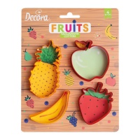 Découpeurs de fruits assortis - Decora - 4 pièces