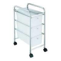 Chariot auxiliaire de 24 x 39 x 65 cm avec 3 tiroirs