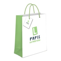 Sac cadeau de 32 x 26 x 10 cm pour Papas en pratique - 1 unité