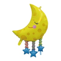 Ballon en forme de lune souriante de 76 cm