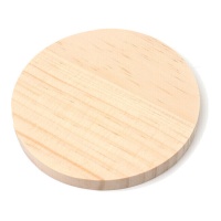 Disque en bois de 10 x 1 cm - 1 unité