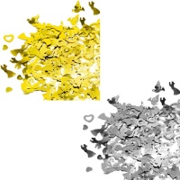 Confetti de mariage en couleurs métallisées de 20 g