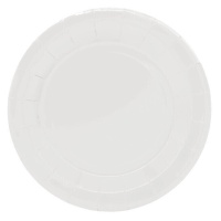 Assiettes en carton blanc de 23 cm - 10 unités