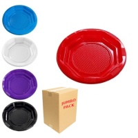 Assiettes en plastique colorées de 13,5 cm - 1920 unités