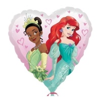 Ballon en forme de coeur des Princesses Disney de 43 cm - Anagram