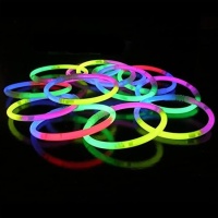 Bracelets lumineux tricolores - 100 unités