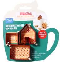 Découpeur de mini maison en pain d'épices pour tasses