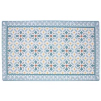 Tapis de cuisine 75 x 45 cm Hydraulique bleu clair