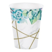 Verres Geometric Succulents de 354 ml - 8 unités