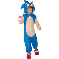 Costume de Sonic avec fermeture éclair pour enfants