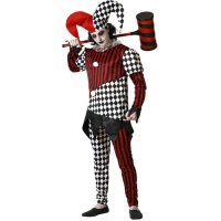 Costume de harlequin maléfique pour homme